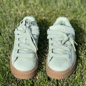 Green FentyxPuma Suede Sneakers